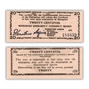 Philippines 1943 20C Mindanao  Emergency Currency board S503