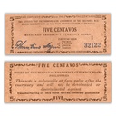 Philippines 1943 5C Mindanao Emergency Currency board Pick S481b