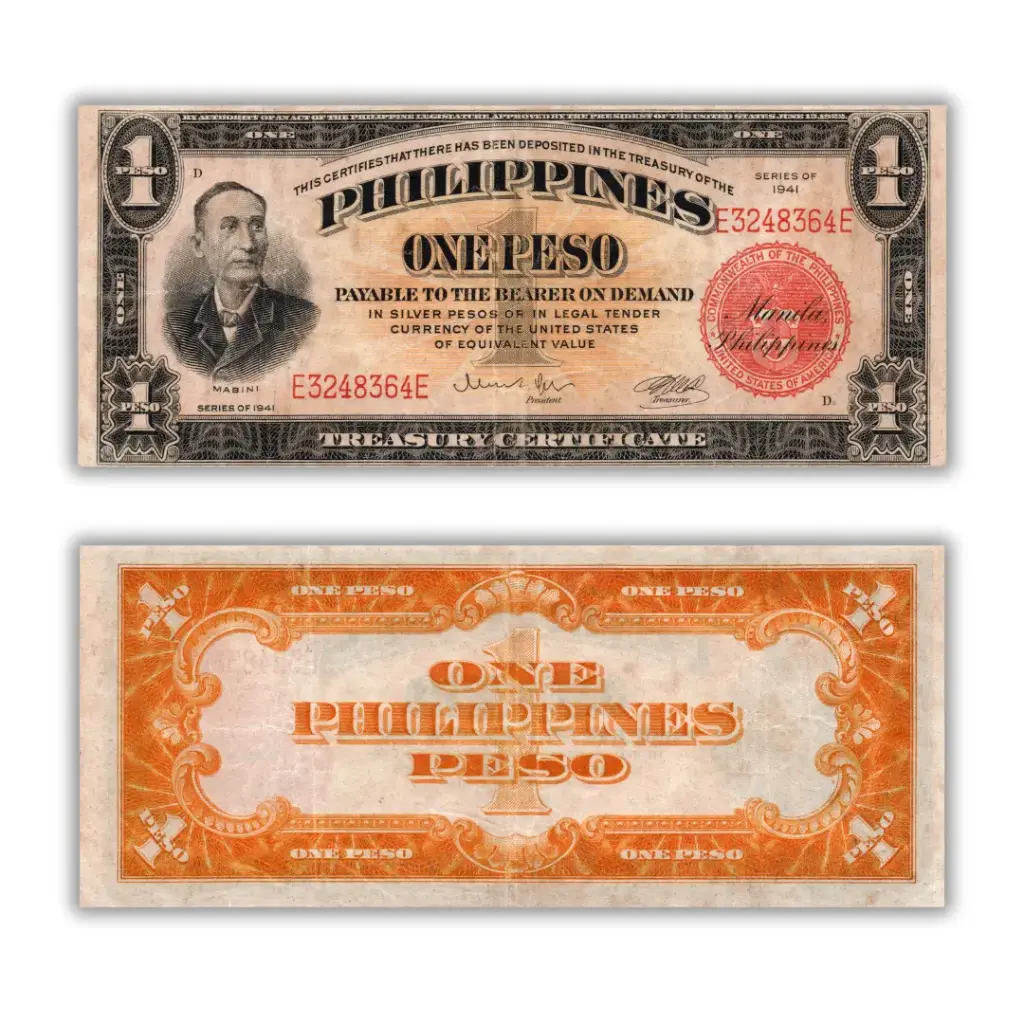 Philippines 1941 1P Treasury of the Philippines Pick 89a