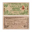 Philippines 1942 20C Negros Occidental Provincial Currency Pick S644