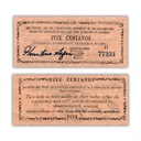 Philippines 1943 5C 	 Mindanao Emergency Currency Board Pick S491