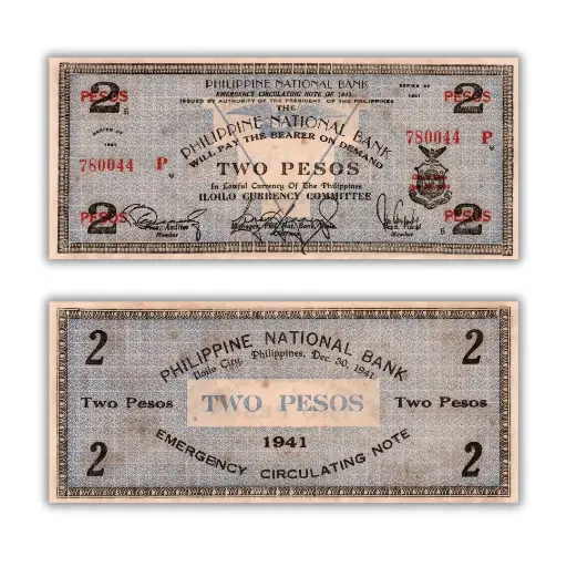 Philippines 1941 2P Iloilo Currency Pick S306a
