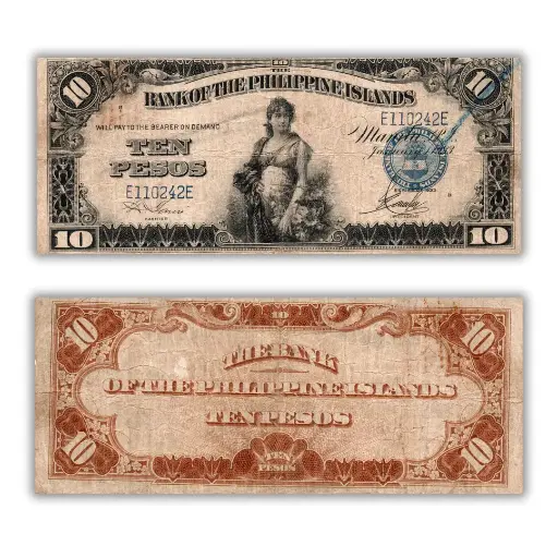 Philippines 1933 10P Bank of the Philippine Islands Pick 17