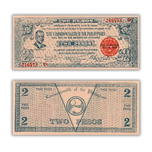 Philippines 1942 2P Negros Occidental Provincial Currency Pick S647A